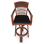 Барный стул из ротанга Eloise коричневый варинант исполнения - 2 | Loft Concept в Воронеже