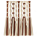 Дизайнерский Декор на стену с кисточками из хлопковых нитей wall panel Thread brushes варинант исполнения - 4 | Loft Concept в Воронеже