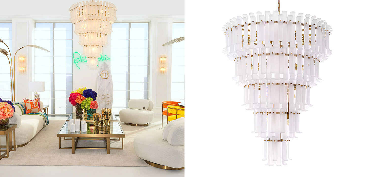 Люстра Philipp Plein Chandelier Rodeo Drive XXL Белая Люстра Philipp Plein Chandelier Rodeo Drive XXL Белая - Loft-Concept в Воронеже