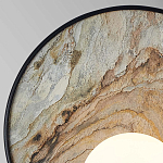 Бра круглое с каменным диском в металлической раме Sandstone Painting варинант исполнения - 2 | Loft Concept в Воронеже