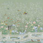 Обои ручная роспись Temple Newsam Mercury Grey варинант исполнения - 2 | Loft Concept в Воронеже