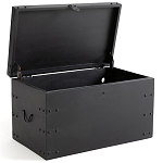 Деревянный сундук из массива манго Mango Chest Black варинант исполнения - 2 | Loft Concept в Воронеже