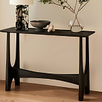 Консоль деревянная чёрная Black Tanner варинант исполнения - 4 | Loft Concept в Воронеже