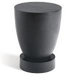 Приставной столик из массива манго Tom-tom Black варинант исполнения - 1 | Loft Concept в Воронеже