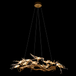 Люстра подвесная с прозрачными стеклянными птичками на ветвях Диаметр 100 см Serip Voa варинант исполнения - 3 | Loft Concept в Воронеже