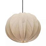 Подвесной светильник с бежевым тканевым абажуром Modern Textured Table Lamp варинант исполнения - 2 | Loft Concept в Воронеже