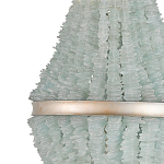 Люстра с каскадом из стеклянных декоративных элементов Shining Sea Glass варинант исполнения - 1 | Loft Concept в Воронеже