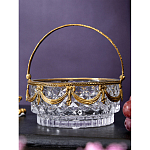 Корзиночка из прозрачного стекла с бронзовой ручкой Eden Garden варинант исполнения - 4 | Loft Concept в Воронеже