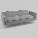 Диван современный вельветовый прямой Worcester Серый варинант исполнения - 4 | Loft Concept в Воронеже