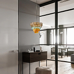 Люстра конусовидная с каскадом из разноцветных круглых подвесов Key Lustar варинант исполнения - 4 | Loft Concept в Воронеже