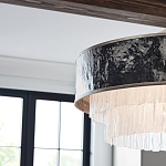 Люстра круглая с подвесками из текстурированного стекла молочного цвета Hinkley варинант исполнения - 7 | Loft Concept в Воронеже