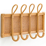 Настенная вешалка из ротанга Wila Wall Hanger M варинант исполнения - 1 | Loft Concept в Воронеже