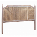 Изголовье кровати коричневое с обивкой из ротанга Olivia Headboard варинант исполнения - 1 | Loft Concept в Воронеже