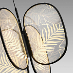 Люстра с гравировкой на акриловых плафонах Gravyura Black D 50 см варинант исполнения - 3 | Loft Concept в Воронеже