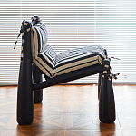 Кресло черно-белое со съемными подушками Celebrity варинант исполнения - 6 | Loft Concept в Воронеже