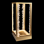 Настольная лампа прямоугольная с декоративными элементами в виде кристаллов Smooth Shine варинант исполнения - 1 | Loft Concept в Воронеже