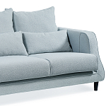 Диван Seldon с мягкими подушками голубое букле варинант исполнения - 3 | Loft Concept в Воронеже