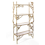 Стеллаж металлический с птичками Primavera варинант исполнения - 2 | Loft Concept в Воронеже