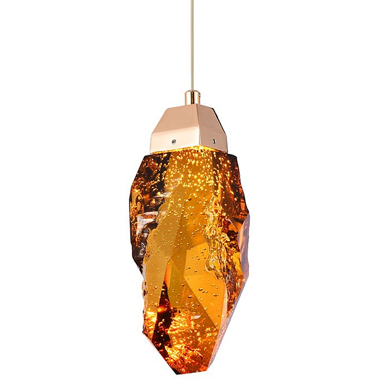 Подвесной светильник Soar Hanging Lamp Brass Amber Янтарный Янтарный Латунь Подвесной светильник Soar Hanging Lamp Brass Amber Янтарный Янтарный Латунь в Воронеже | Loft Concept