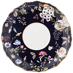 Чайный набор из фарфора темно-синий с рисунком цветов на 6 персон 12 предметов 280 мл Garden Whisper Porcelain Set  варинант исполнения - 2 | Loft Concept в Воронеже