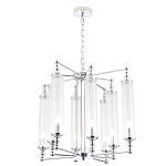 Люстра с 8-ю прозрачными цилиндрическими плафонами Jeanette варинант исполнения - 5 | Loft Concept в Воронеже