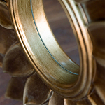 Зеркало-солнце с золотыми с лучами Rays of Peace варинант исполнения - 2 | Loft Concept в Воронеже