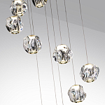 Люстра каскадня с 12-ю прозрачными шарообразными плафонами Bubbles Bocci варинант исполнения - 6 | Loft Concept в Воронеже