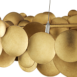 Люстра круглая из многослойных золотых дисков Metal Disc Chandelier варинант исполнения - 3 | Loft Concept в Воронеже