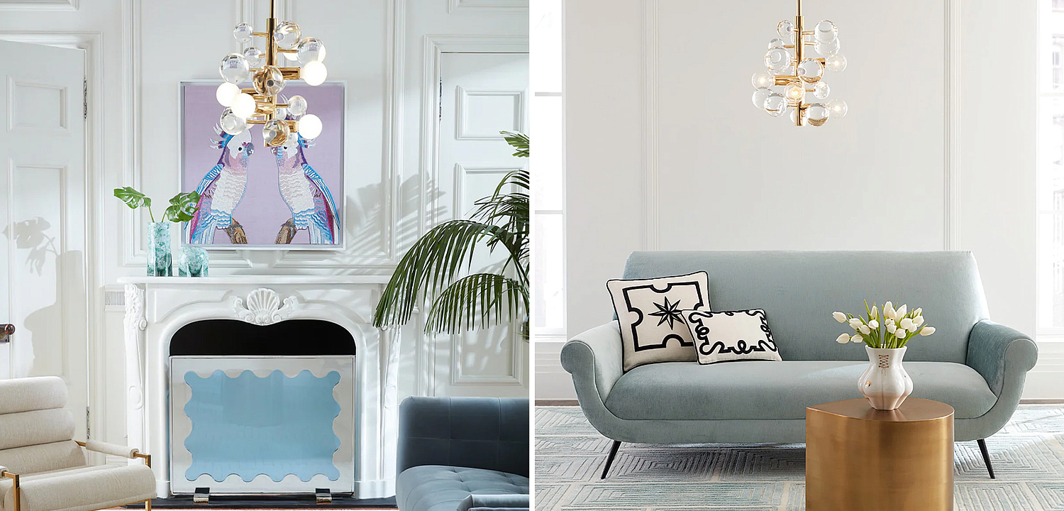Светильник Jonathan Adler GLOBO FIVE-LIGHT CHANDELIER Clear Светильник Jonathan Adler GLOBO FIVE-LIGHT CHANDELIER Clear - Loft-Concept в Воронеже