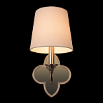 Бра с белым текстильным абажуром и фигурным основанием с зеркальной вставкой Vitorino варинант исполнения - 25 | Loft Concept в Воронеже