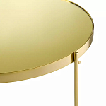 Кофейный столик овальный золотой Modern Mirror Gold Table варинант исполнения - 3 | Loft Concept в Воронеже