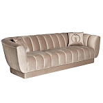 Диван трехместный велюровый серый Island of Comfort варинант исполнения - 1 | Loft Concept в Воронеже