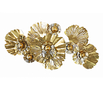 Панно настенное Blank Sheet Golden Flower варинант исполнения - 1 | Loft Concept в Воронеже