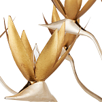 Люстра с плафонами в виде цветов Golden Bird of Paradise варинант исполнения - 1 | Loft Concept в Воронеже