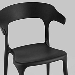 Черный стул из прочного PP-пластика JORIS варинант исполнения - 6 | Loft Concept в Воронеже