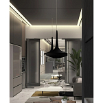 Подвесной вязаный черный светильник «Лампа Марракеша» варинант исполнения - 4 | Loft Concept в Воронеже