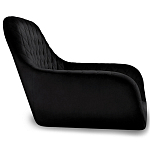 Барный стул вращающийся со спинкой и подлокотниками Douglas Rhombus Черный Велюр варинант исполнения - 2 | Loft Concept в Воронеже