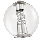 Подвесной светильник с плафоном в форме шара Inner Gleam Orb silver варинант исполнения - 5 | Loft Concept в Воронеже
