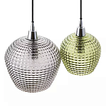 Подвесной светильник каскадный с 2-мя рельефными плафонами Cascade with Relief Lampshades варинант исполнения - 4 | Loft Concept в Воронеже