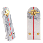 Сувенир Погон МВД из натурального камня мрамор Souvenir Epaulets варинант исполнения - 2 | Loft Concept в Воронеже