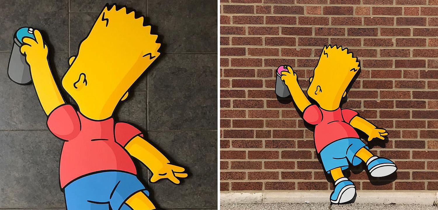 Арт-объект на стену Bart Simpson Арт-объект на стену Bart Simpson - Loft-Concept в Воронеже