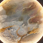 Бра в форме диска черного цвета Borders of Black варинант исполнения - 3 | Loft Concept в Воронеже