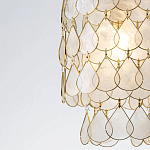 Подвесной светильник с декором из натуральной морской ракушки Iridescent Light варинант исполнения - 4 | Loft Concept в Воронеже
