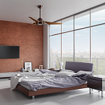 Потолочный вентилятор с тремя угловатыми лопастями Kichler варинант исполнения - 5 | Loft Concept в Воронеже