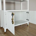 Стеллаж со стеклянными полками Elsa Dreams White варинант исполнения - 4 | Loft Concept в Воронеже