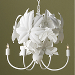 Люстра белая в виде цветков шиповника White Rosehip Flower варинант исполнения - 3 | Loft Concept в Воронеже