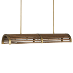 Люстра линейная полукруглой формы Wooden Horseshoe варинант исполнения - 4 | Loft Concept в Воронеже