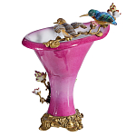 Ваза розового цвета из фарфора с птичкми и цветущими ветвями Garden of Eden варинант исполнения - 2 | Loft Concept в Воронеже