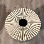 Дизайнерский журнальный стол круглый с фактурной столешницей Ifike варинант исполнения - 1 | Loft Concept в Воронеже