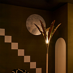 Обои ручная роспись Chez Nina by India Mahdavi Standard colourway on Perfect Green slub silk варинант исполнения - 2 | Loft Concept в Воронеже